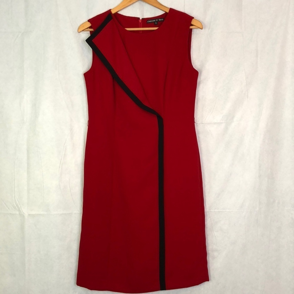 Preston & York - Women’s Sleeveless  Sheath Red Dress Size 6